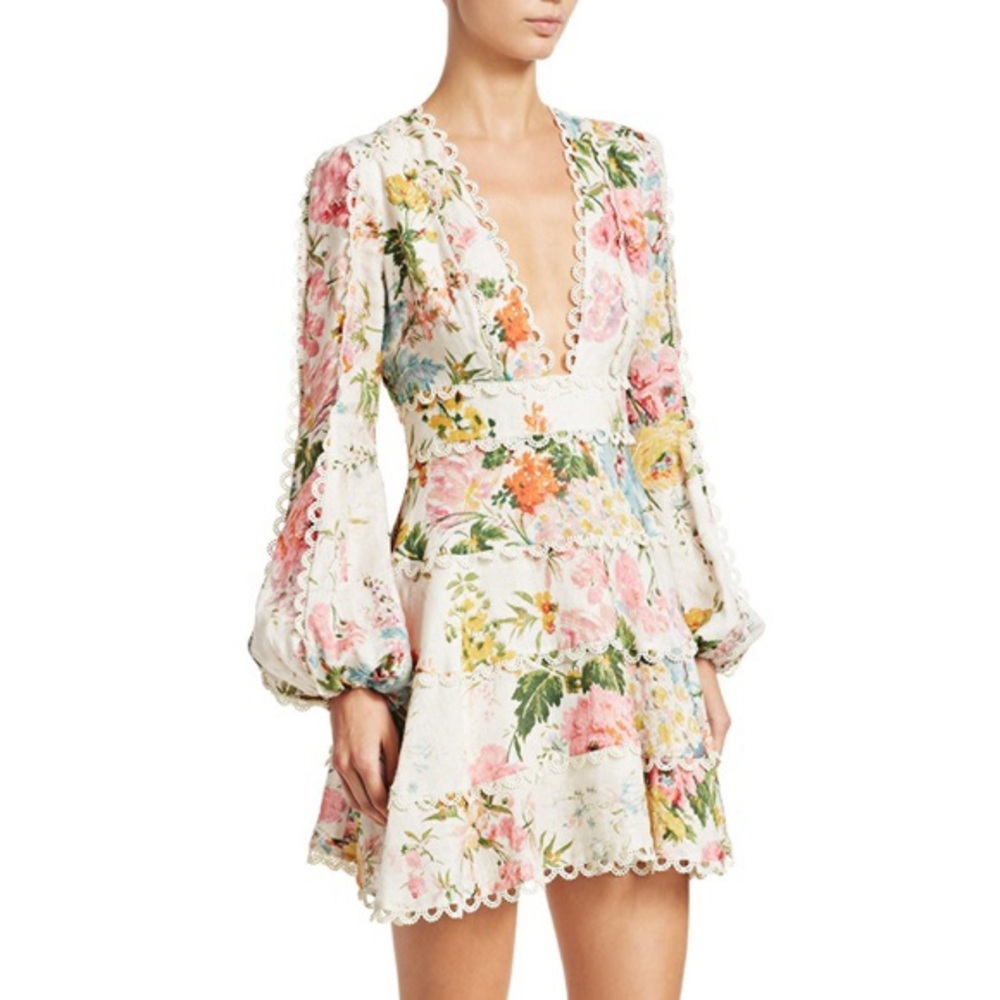 Zimmermann Heathers Flounce Mini Dress